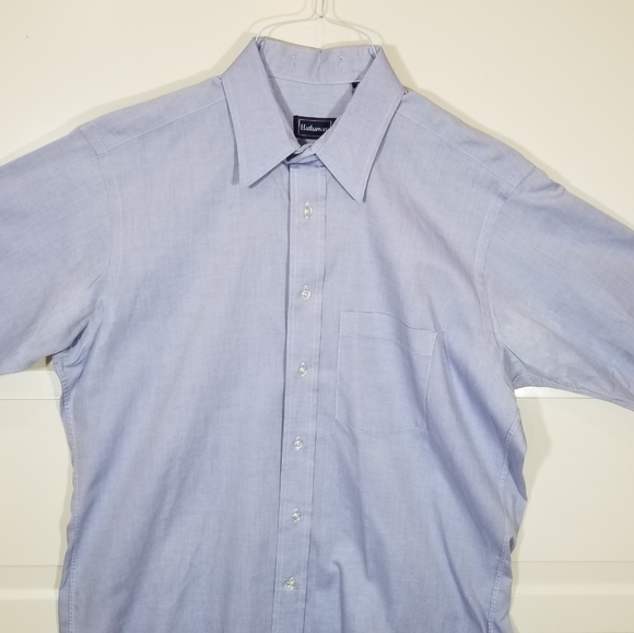 Hathaway Short Sleeve Blue Shirt 16 - Picture 14 of 16